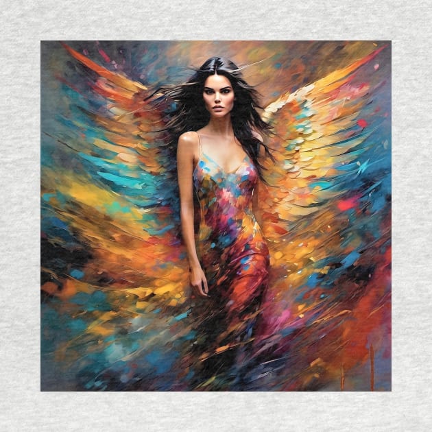 Kendall Jenner as an angel by bogfl